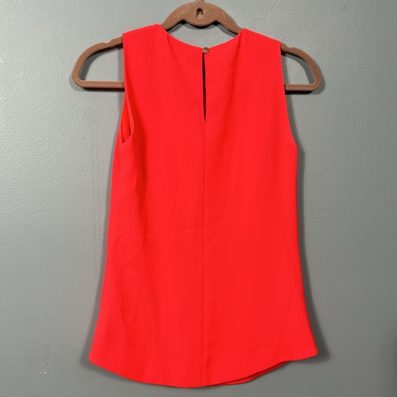 Ted Baker Coral Tie Front Crew Neck Sleeveless Top Office size 0 - Picture 3 of 8